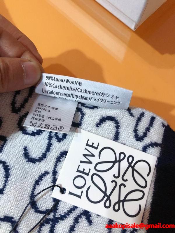 LOEWE コピー アルパカ ウール ブレンド ふんわり 柔らか 優雅 ロング マフラー モード系 ロエベ
