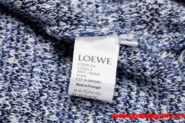 2025秋冬 スーパーコピー セーター ブルーモノグラム柄 上品で暖かい高品質ニット ロエベ LOEWE 
