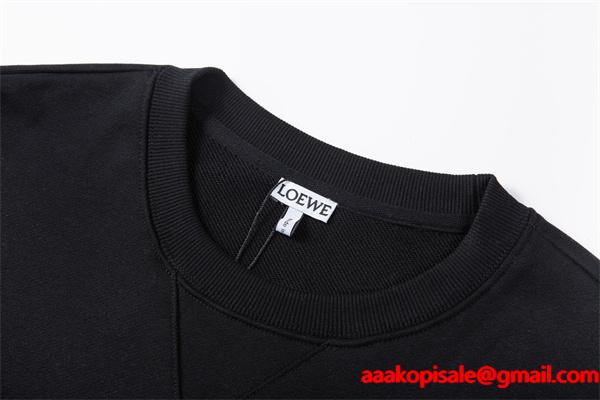 数量限定 2025秋冬 ロエベ LOEWE 偽物 パーカー ロゴ刺繍デザイン 高品質で優雅な一枚