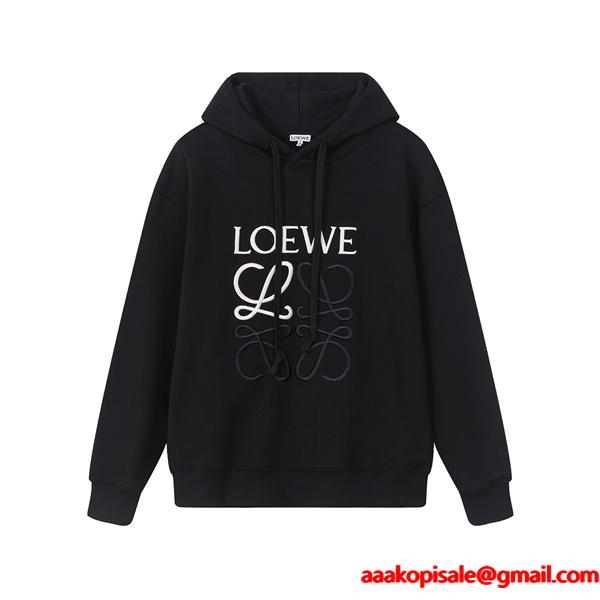 秋冬新登場 ロエベ LOEWE スーパーコピー パーカー ロゴ刺繍で映える高品質デザイン 当店イチオシ