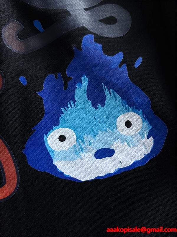 売れ筋 ロエベ LOEWE スーパーコピー スウェット ジブリコラボデザイン ホワイト 秋冬限定スタイル