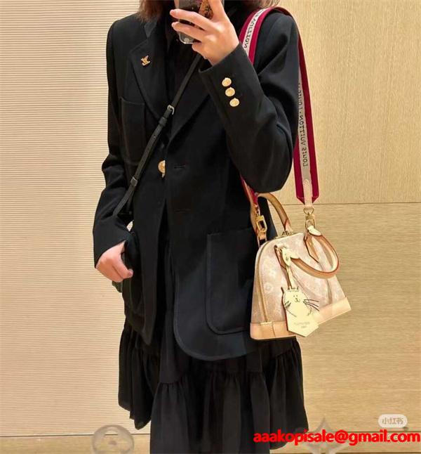 Louis Vuitton ルイ・ヴィトン コピー Alma BB アルマBB M25728 Meowgram コラボ ショルダーバッグ Louis Vuitton 高品質