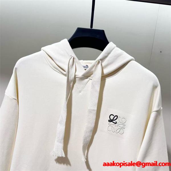  2025秋冬新作 ロエベ LOEWE コピー ミニアナグラム パーカー シンプルで上品な万能アイテム