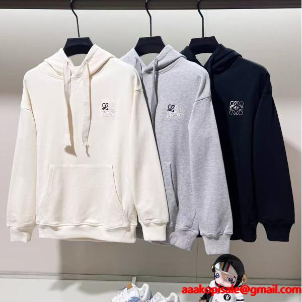  2025秋冬新作 ロエベ LOEWE コピー ミニアナグラム パーカー シンプルで上品な万能アイテム