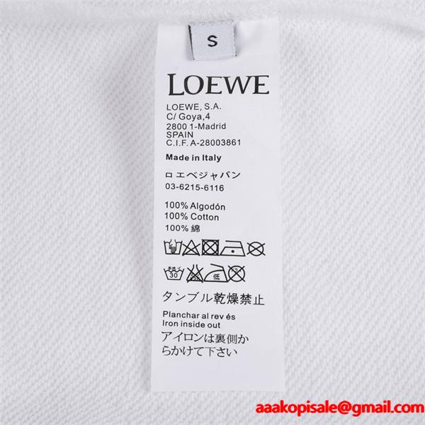 秋冬新作 LOEWE ロエベ コピー カラーロゴ刺繍 パーカー 上品カジュアルスタイル