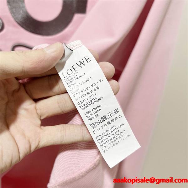2025AW注目アイテム ロエベ LOEWE 偽物 ピンクロゴ パーカー 秋冬の大人可愛いスタイル