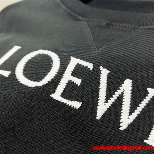 最新コレクション ロエベ LOEWE コピー シンプル刺繍ロゴ パーカー 上質な定番デザイン