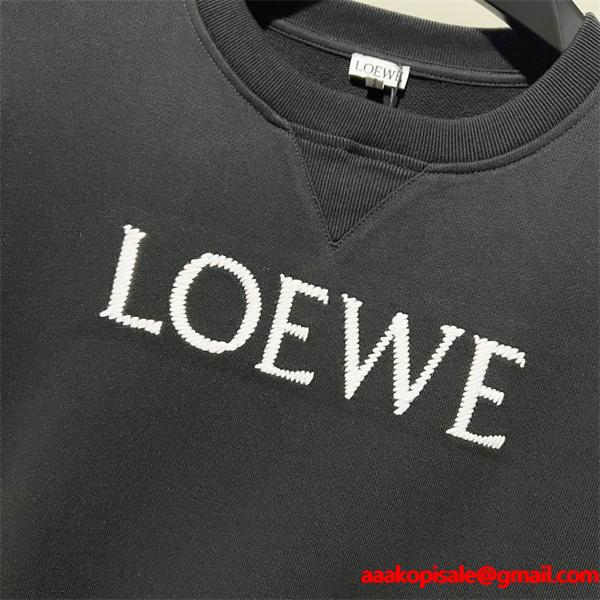最新コレクション ロエベ LOEWE コピー シンプル刺繍ロゴ パーカー 上質な定番デザイン