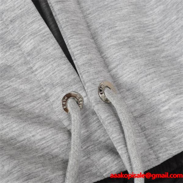 セリーヌ CELINE 偽物 2025秋冬新作 ブラック×グレー ストリートスタイル フーデッド ジャケット