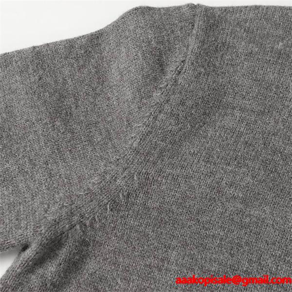 上質グレー セリーヌ コピー CELINE 2025秋冬 ハーフジップ カシミアニット 季節限定モデル