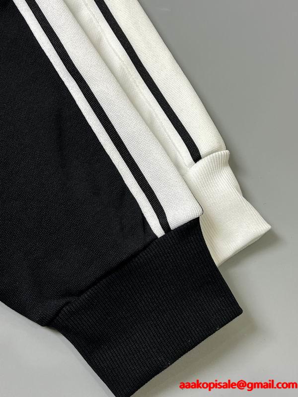 ❤セリーヌ CELINE コピー 2025秋冬新作❤ ブラック ホワイト サイドライン スウェット トレーナー