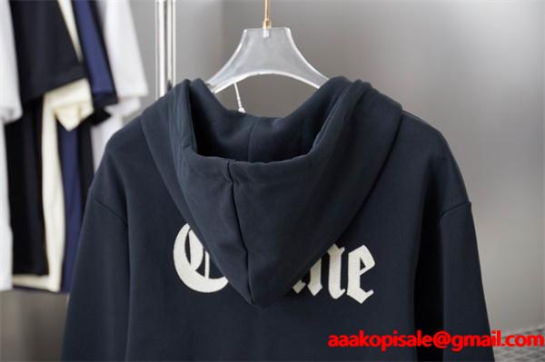 CELINE セリーヌ スーパーコピー 2025秋冬新作 ホワイト モノグラムCロゴ フーディ ジップパーカー