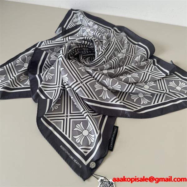 超人気2025秋冬CHROME HEARTSクロムハーツスカーフコピー激安90X90cm 通販ショッピング