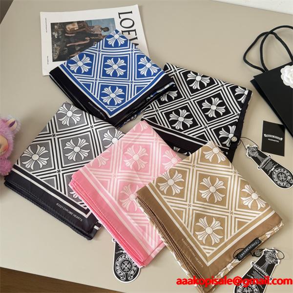 超人気2025秋冬CHROME HEARTSクロムハーツスカーフコピー激安90X90cm 通販ショッピング