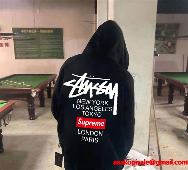 Stussy x Supremeコラボ新作 ステューシーパーカーコピー激安2025秋冬トレンド通販ショッピング