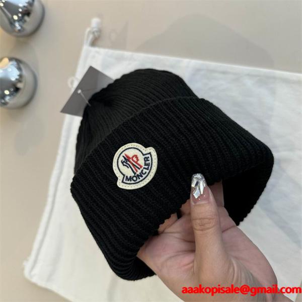 柔らかな肌触りの秋冬人気品のモンクレールニット帽子コピー　Moncler 偽物　男女兼用の防寒 激安(日本最大級)