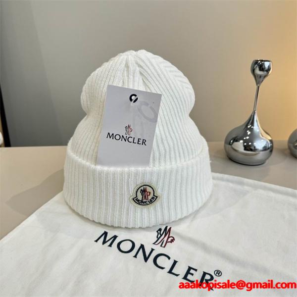 柔らかな肌触りの秋冬人気品のモンクレールニット帽子コピー　Moncler 偽物　男女兼用の防寒 激安(日本最大級)