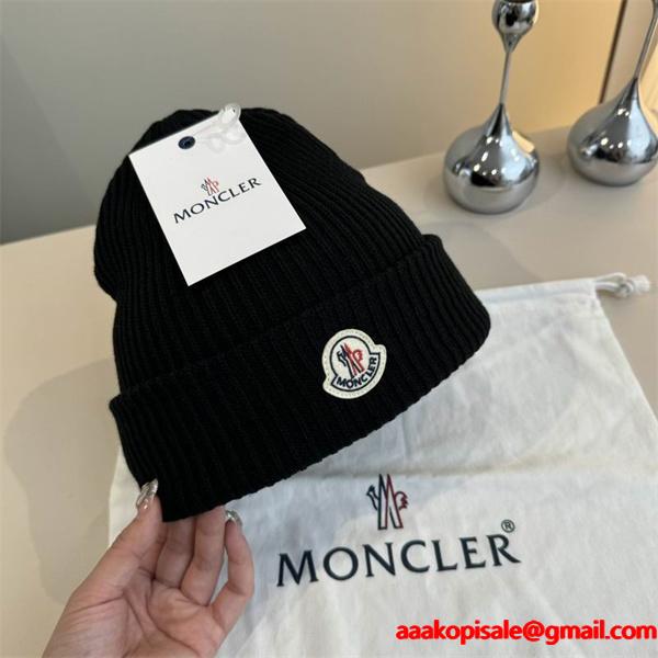柔らかな肌触りの秋冬人気品のモンクレールニット帽子コピー　Moncler 偽物　男女兼用の防寒 激安(日本最大級)