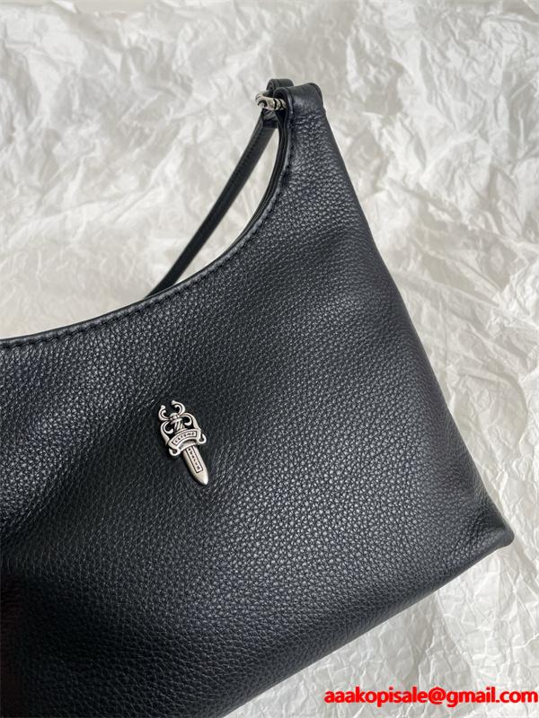 CHROME HEARTS クロムハーツバッグコピーレザー ブラック 激安大特価2025大人気 ブランド コピー 激安(日本最大級)