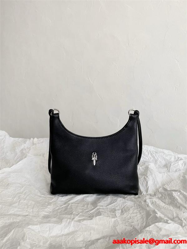 CHROME HEARTS クロムハーツバッグコピーレザー ブラック 激安大特価2025大人気 ブランド コピー 激安(日本最大級)