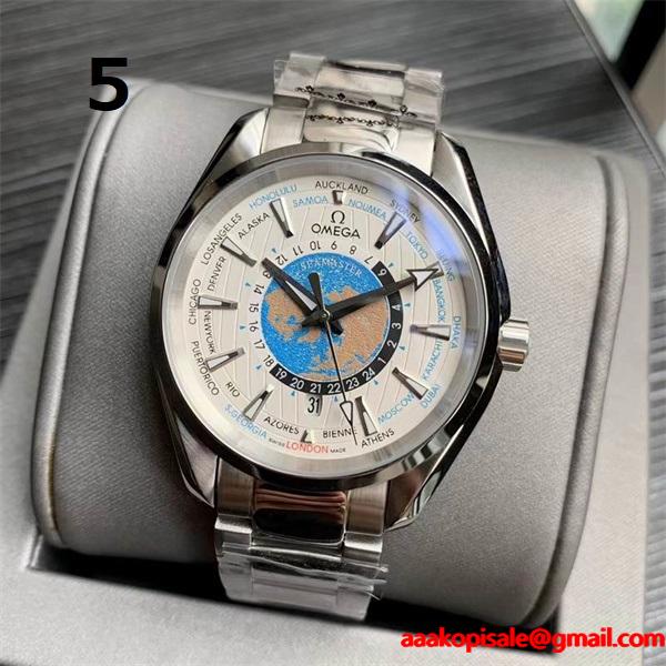 2025新作保証フォーマル腕時計8色展開OMEGAオメガコピー人気レザーベルトカジュアルビジネスマン