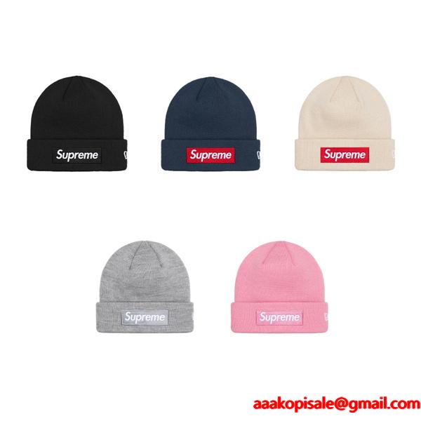 SUPREME シュプリーム ニットキャップ コピー多色可選Supreme  x New Era 24FW Box Logo Beanie秋冬間違いないアイテム 大好評激安(日本最大級)