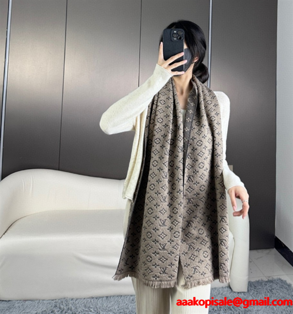 30*180cm秋冬登場 ルイ ヴィトンロングマフラー コピー 2025新品  LOUIS VUITTON__ブランド コピー 激安(日本最大級)
