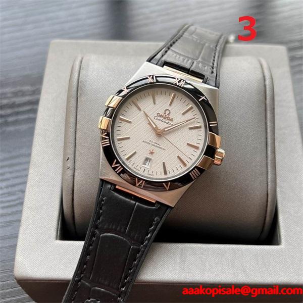 オメガ コピー販売OMEGA新作入荷格安2025高級感Constellation華やかさ腕時計男性用多機能ビジネスユースファッション