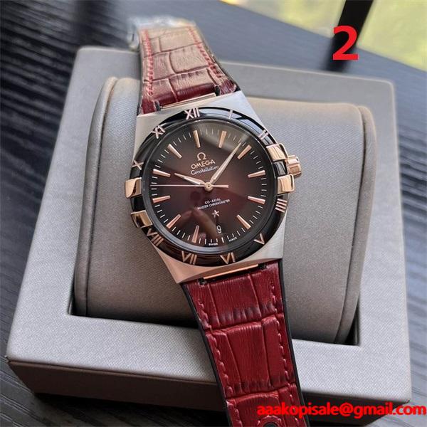 オメガ コピー販売OMEGA新作入荷格安2025高級感Constellation華やかさ腕時計男性用多機能ビジネスユースファッション