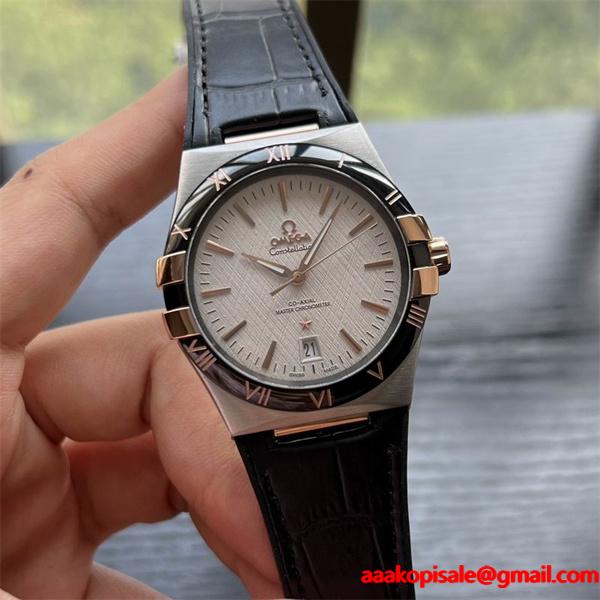 オメガ コピー販売OMEGA新作入荷格安2025高級感Constellation華やかさ腕時計男性用多機能ビジネスユースファッション