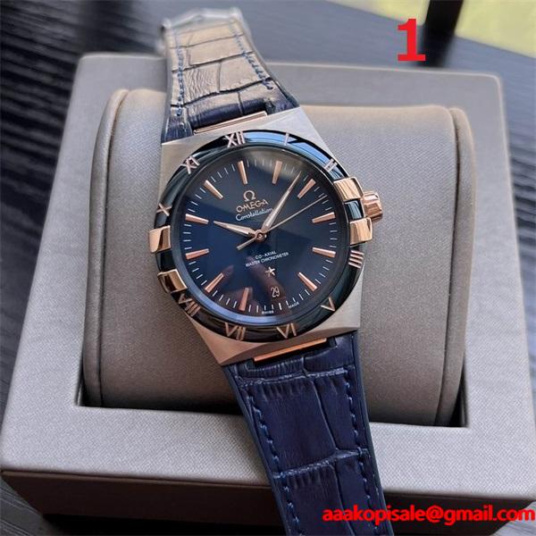 オメガ コピー販売OMEGA新作入荷格安2025高級感Constellation華やかさ腕時計男性用多機能ビジネスユースファッション