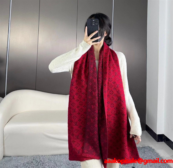 最落なし! 希少!ルイ ヴィトンマフラーコピー大特価品 LOUIS VUITTON ブランド コピー 激安(日本最大級)30*180cm