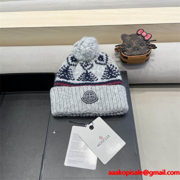 2025秋冬に欠かせない防寒最高なモンクレール　ニット帽コピー激安Moncler(日本最大級)