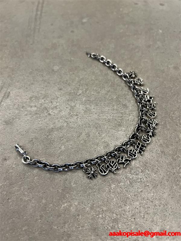 2025大人のおしゃれに　 CHROME HEARTS クロムハーツ シルバー925 ブレスレット コピーブランド 激安男性用(日本最大級)