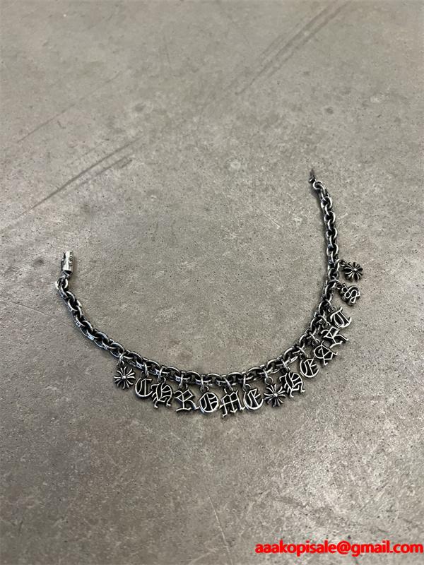 2025大人のおしゃれに　 CHROME HEARTS クロムハーツ シルバー925 ブレスレット コピーブランド 激安男性用(日本最大級)