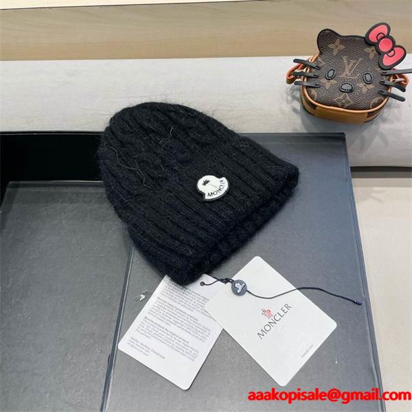 2025秋冬セール人気品Monclerのふっくらの柔らかい防寒モンクレールニット帽子ブランド コピー 激安(日本最大級)