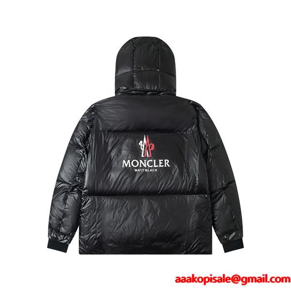 モンクレール MONCLER ダウンジャケット コピー 袖ロゴワッペン フード付き フルジップ2025秋冬 新作通販ショッピング