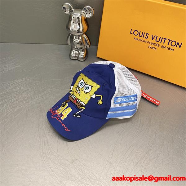 激安セール 2025秋冬流行色紹介 Supreme x SPONGEBOB SQUAREPANTS シュプリームキャップスーパーコピーブランド激安通販 専門店