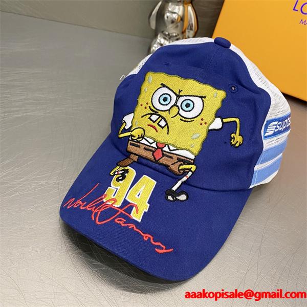 激安セール 2025秋冬流行色紹介 Supreme x SPONGEBOB SQUAREPANTS シュプリームキャップスーパーコピーブランド激安通販 専門店