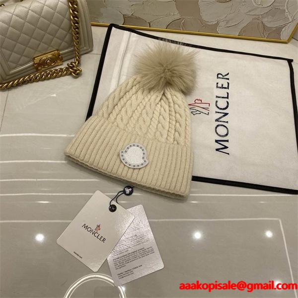 2025秋冬不可欠なモンクレールニット帽コピーMonclerの優しい肌触りの防寒ブランド コピー 激安(日本最大級)