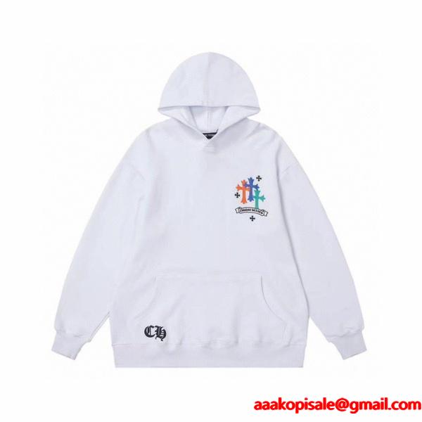 CHROME HEARTS スーパーコピー パーカー 華やか 花柄 スマイル デザイン お洒落 クロムハーツ