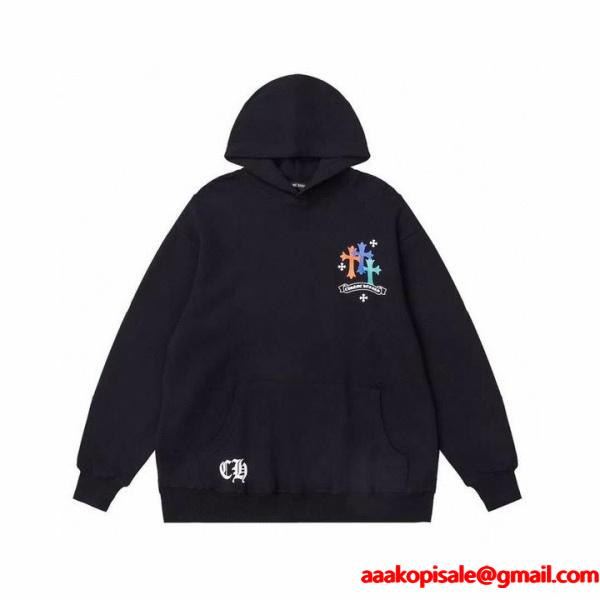 CHROME HEARTS スーパーコピー パーカー 華やか 花柄 スマイル デザイン お洒落 クロムハーツ