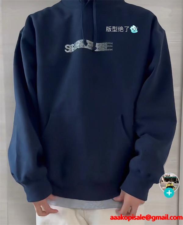 Supreme コピー 激安 シュプリーム × スワロフスキー コラボ FW25 Motion Logo パーカー フーディ 幻影クリスタルロゴ ストリート 男女兼用 高品質コットン 裏起毛 スウェット