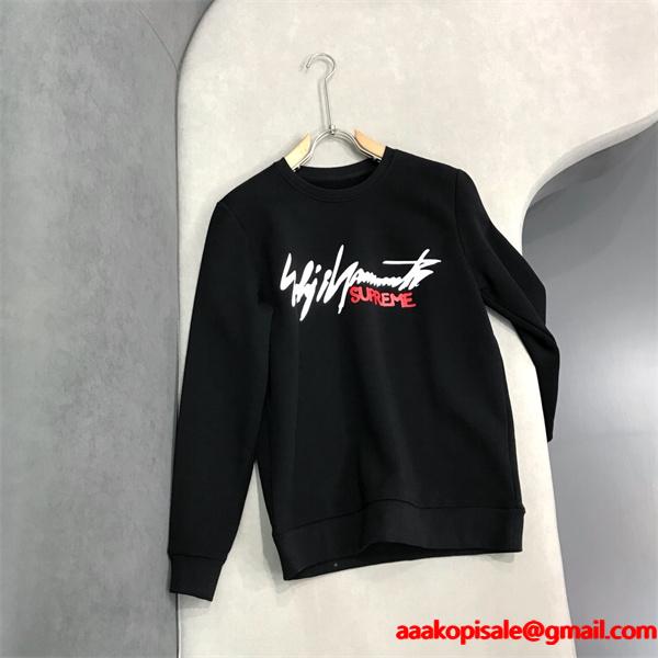 Supreme コピー 激安 シュプリーム 秋冬新作 ロゴプリント スウェット トレーナー 男女兼用 カップルペア 長袖 裏起毛 ストリート カジュアル コットン素材