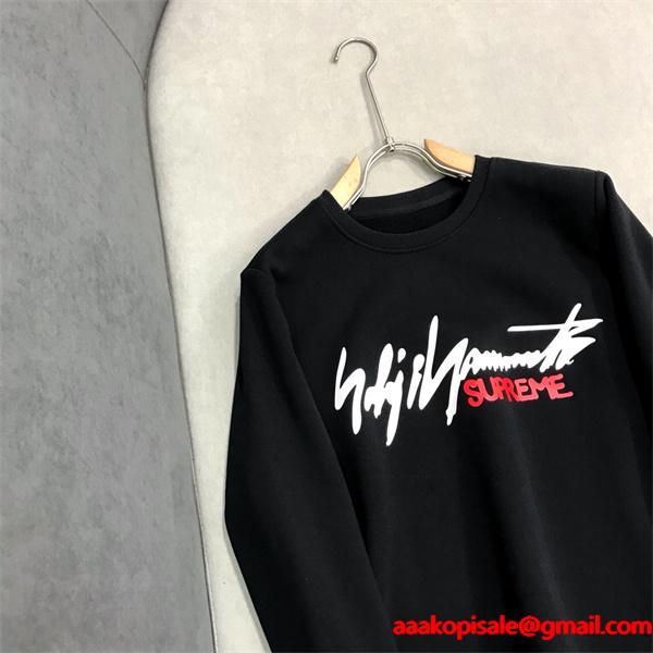 Supreme コピー 激安 シュプリーム 秋冬新作 ロゴプリント スウェット トレーナー 男女兼用 カップルペア 長袖 裏起毛 ストリート カジュアル コットン素材