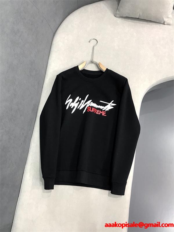 Supreme コピー 激安 シュプリーム 秋冬新作 ロゴプリント スウェット トレーナー 男女兼用 カップルペア 長袖 裏起毛 ストリート カジュアル コットン素材