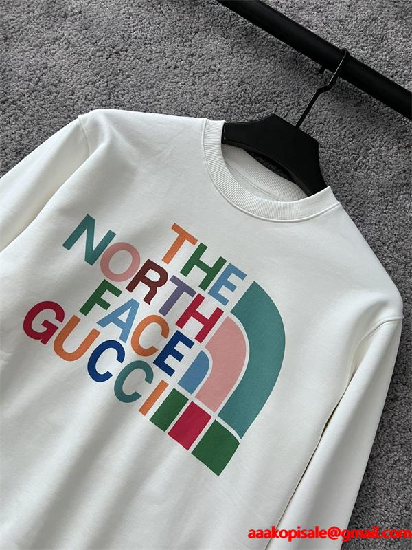 THE NORTH FACE コピー スウェット トレンド感 カラフル 高品質 GUCCIコラボ ノースフェイス