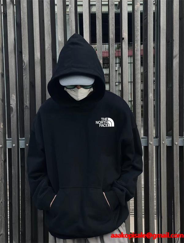 THE NORTH FACE スーパーコピー フーディ モダン スポーティ シンプル ブラック ノースフェイス