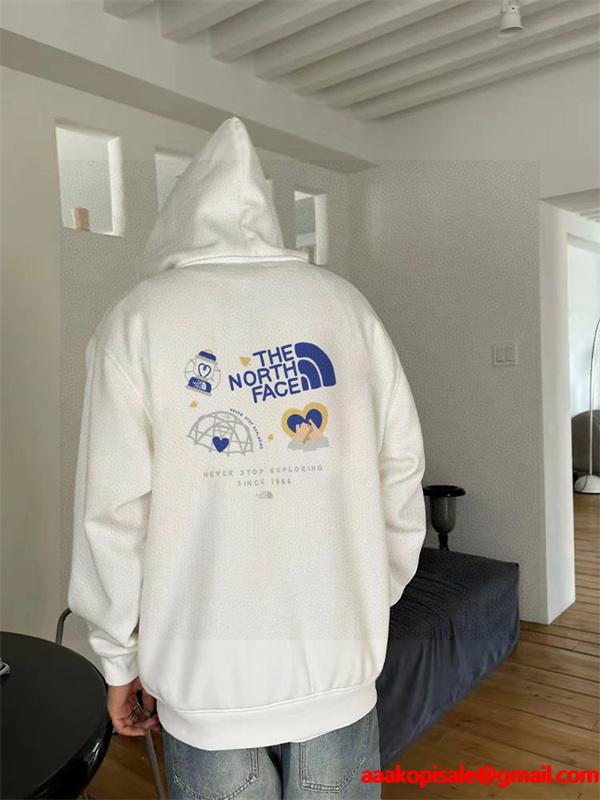  ノースフェイス コピー パーカー ナチュラル 可愛い 柔らかい ホワイト シンプル THE NORTH FACE