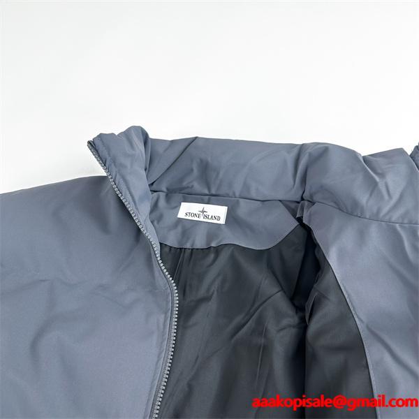 STONE ISLAND 偽物 ダウンブルゾン 軽量 防寒 高品質 シンプルデザイン ストリート ストーンアイランド